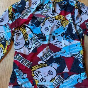 Origins Ladies Long Sleeve Top: this comic themed shirt is so fun! Size Small